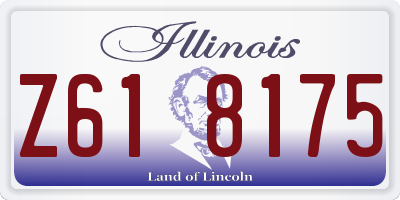 IL license plate Z618175