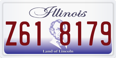 IL license plate Z618179