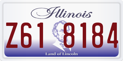 IL license plate Z618184