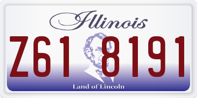 IL license plate Z618191