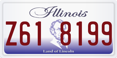 IL license plate Z618199