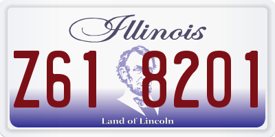 IL license plate Z618201