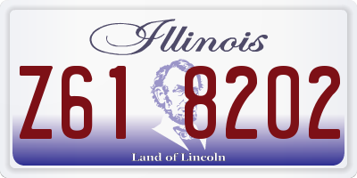 IL license plate Z618202