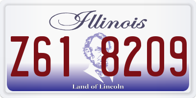IL license plate Z618209