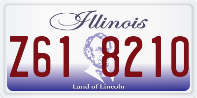 IL license plate Z618210