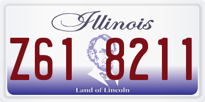 IL license plate Z618211