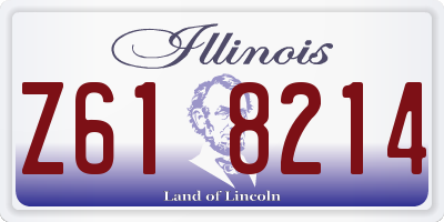 IL license plate Z618214