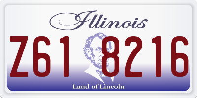 IL license plate Z618216