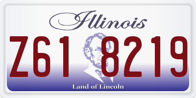 IL license plate Z618219
