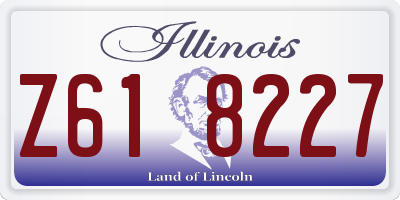 IL license plate Z618227