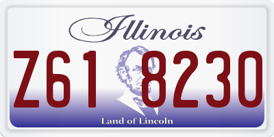 IL license plate Z618230
