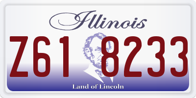 IL license plate Z618233
