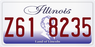 IL license plate Z618235