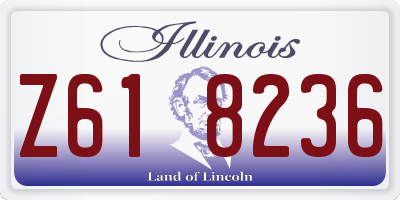 IL license plate Z618236