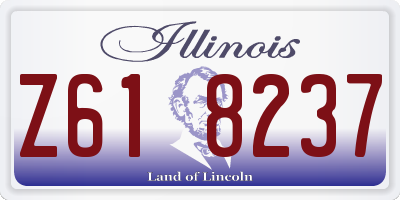 IL license plate Z618237