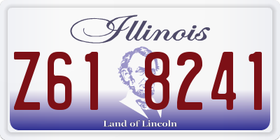 IL license plate Z618241