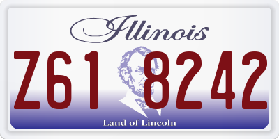 IL license plate Z618242