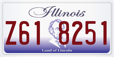 IL license plate Z618251