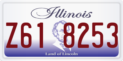 IL license plate Z618253