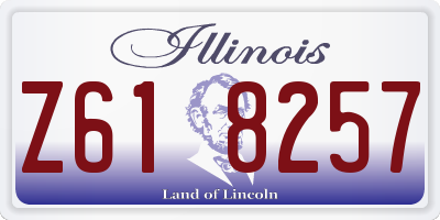 IL license plate Z618257