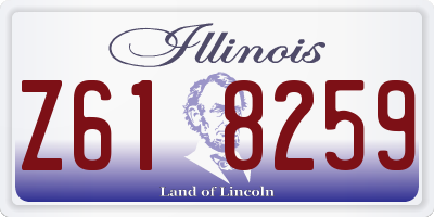 IL license plate Z618259