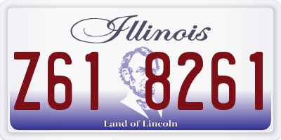IL license plate Z618261