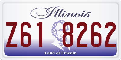 IL license plate Z618262