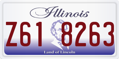 IL license plate Z618263