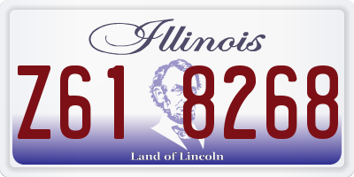 IL license plate Z618268