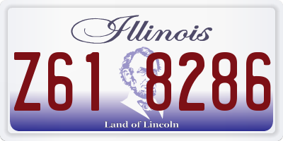 IL license plate Z618286