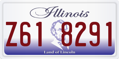 IL license plate Z618291