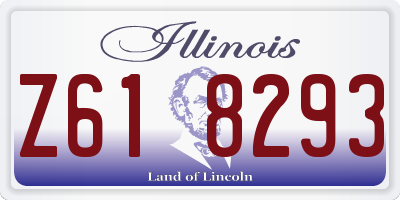 IL license plate Z618293