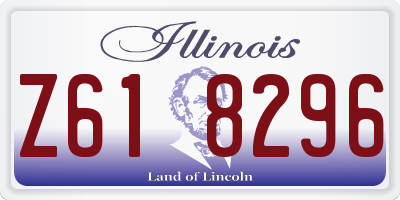 IL license plate Z618296