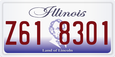IL license plate Z618301