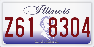 IL license plate Z618304