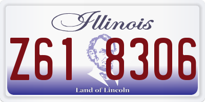 IL license plate Z618306