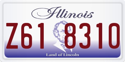 IL license plate Z618310