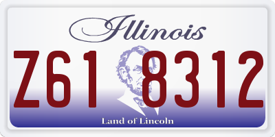 IL license plate Z618312
