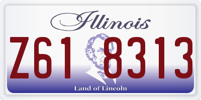 IL license plate Z618313