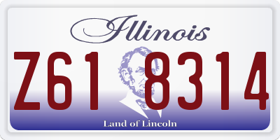 IL license plate Z618314