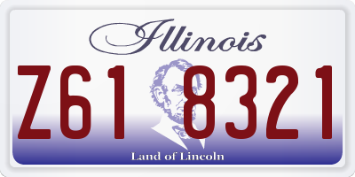 IL license plate Z618321