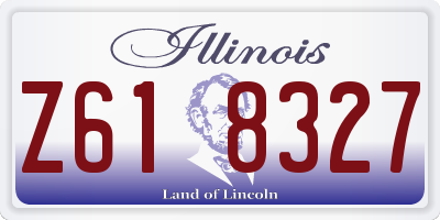 IL license plate Z618327