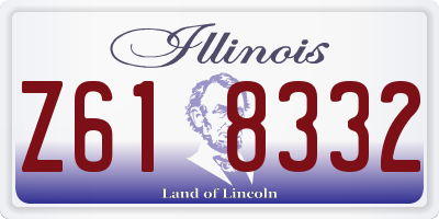 IL license plate Z618332