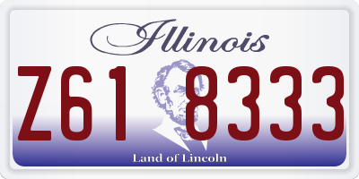 IL license plate Z618333