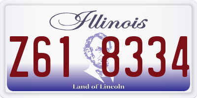 IL license plate Z618334