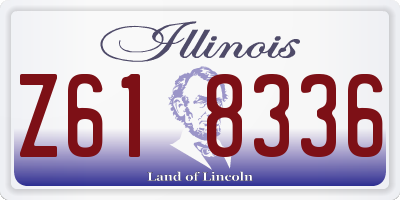 IL license plate Z618336