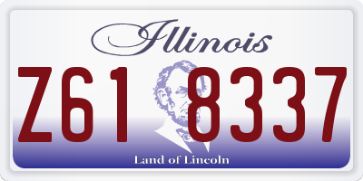 IL license plate Z618337