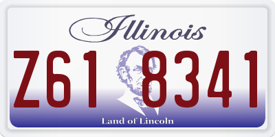 IL license plate Z618341