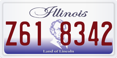 IL license plate Z618342