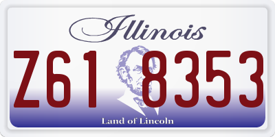 IL license plate Z618353